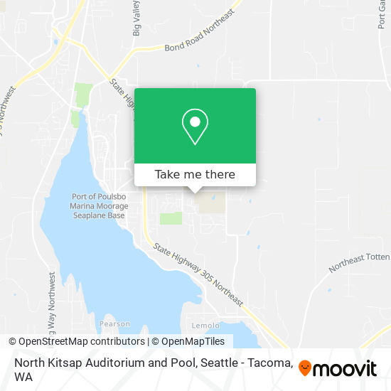 North Kitsap Auditorium and Pool map