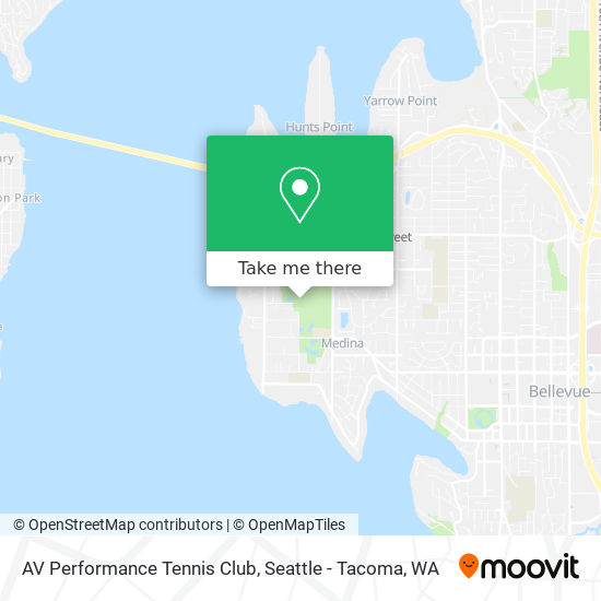 AV Performance Tennis Club map