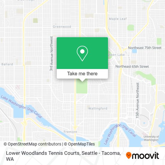 Lower Woodlands Tennis Courts map