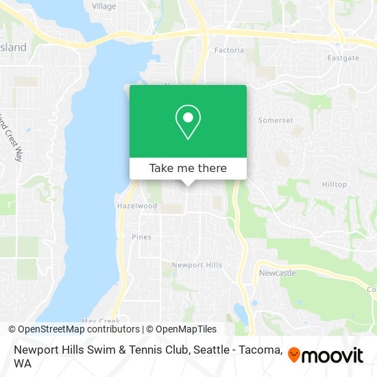 Newport Hills Swim & Tennis Club map