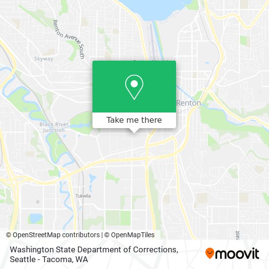 Mapa de Washington State Department of Corrections