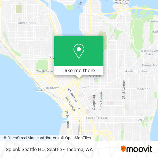 Mapa de Splunk Seattle HQ