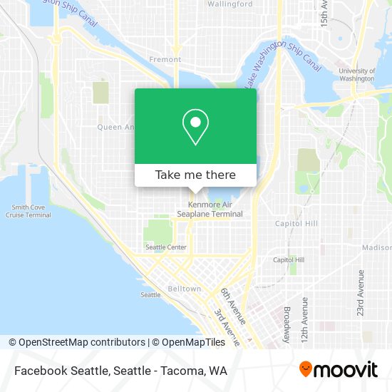 Mapa de Facebook Seattle