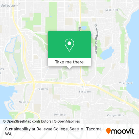 Sustainability at Bellevue College map