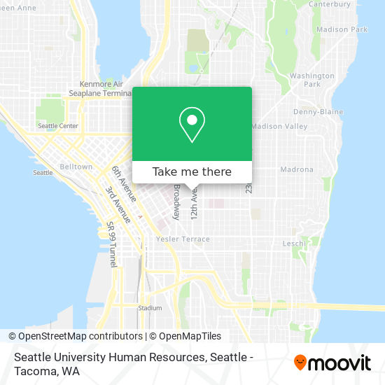 Mapa de Seattle University Human Resources
