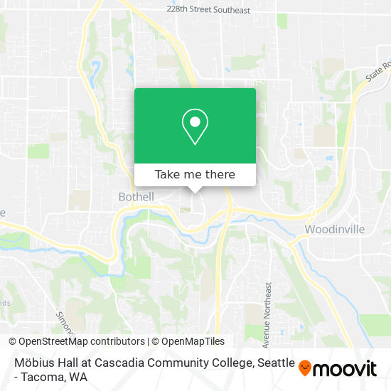 Möbius Hall at Cascadia Community College map
