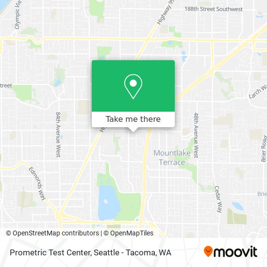 Mapa de Prometric Test Center