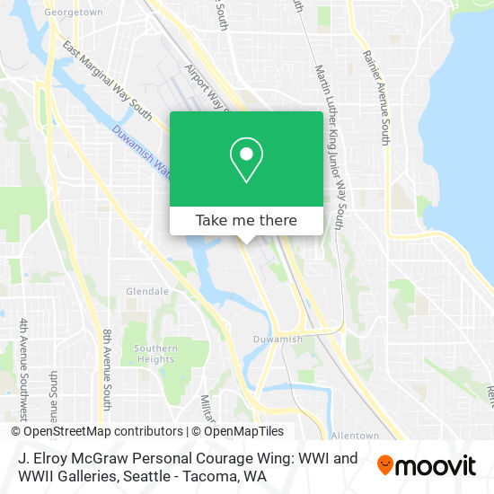 Mapa de J. Elroy McGraw Personal Courage Wing: WWI and WWII Galleries