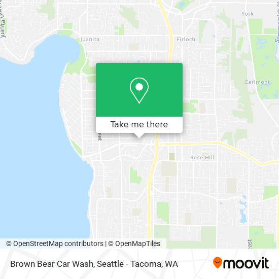 Brown Bear Car Wash map
