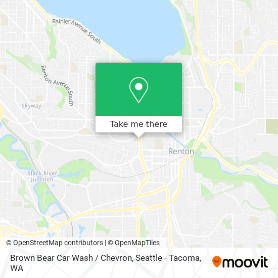 Brown Bear Car Wash / Chevron map