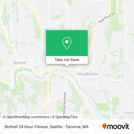 Mapa de Bothell 24 Hour Fitness