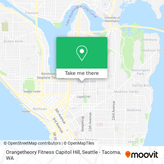 Orangetheory Fitness Capitol Hill map