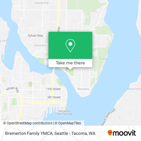 Mapa de Bremerton Family YMCA