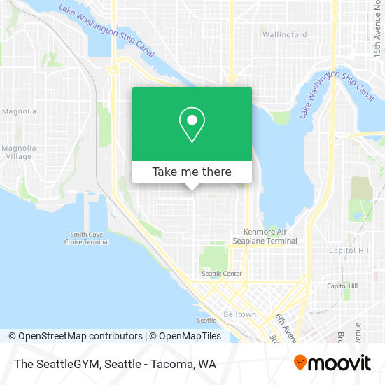 The SeattleGYM map
