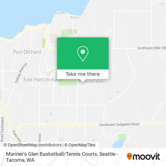 Mariner's Glen Basketball / Tennis Courts map