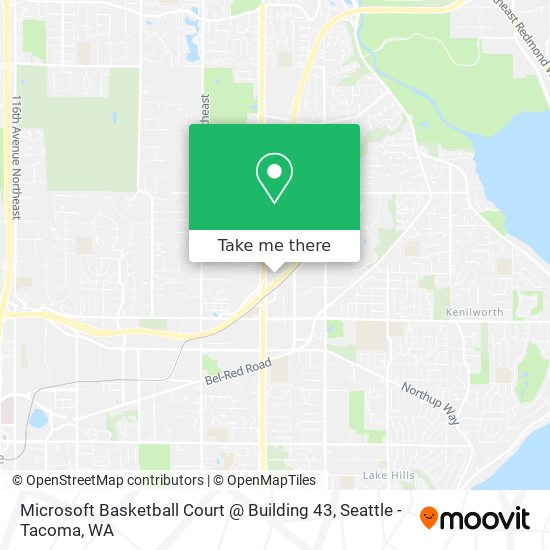 Mapa de Microsoft Basketball Court @ Building 43