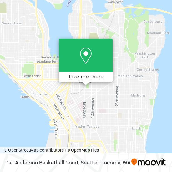 Cal Anderson Basketball Court map