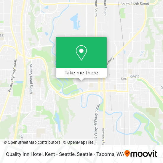 Mapa de Quality Inn Hotel, Kent - Seattle