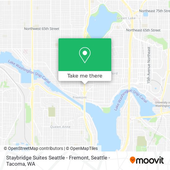 Staybridge Suites Seattle - Fremont map