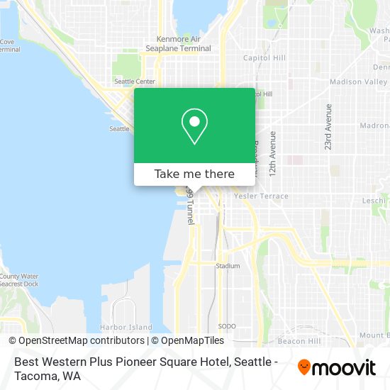 Best Western Plus Pioneer Square Hotel map