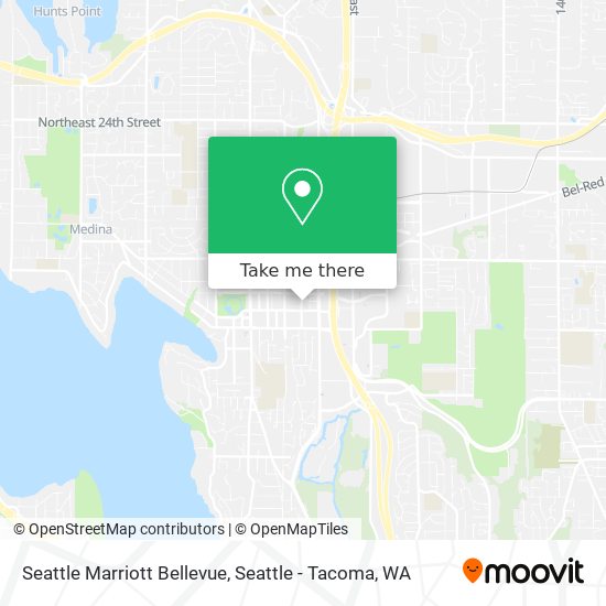 Mapa de Seattle Marriott Bellevue