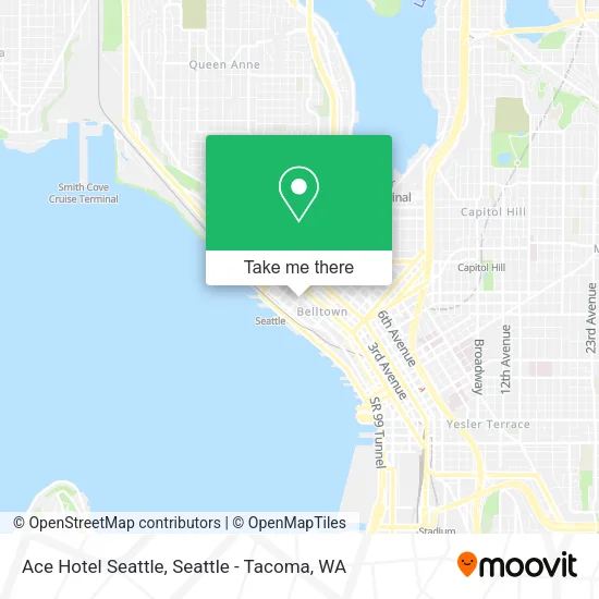 Ace Hotel Seattle map