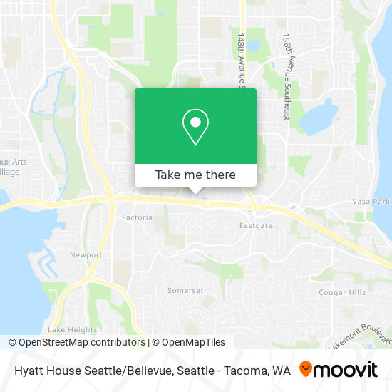 Mapa de Hyatt House Seattle/Bellevue