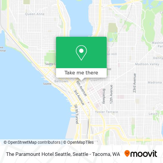 Mapa de The Paramount Hotel Seattle