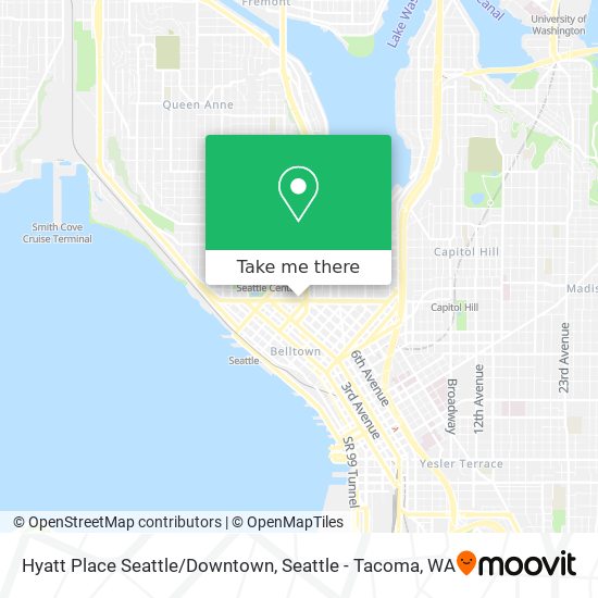 Mapa de Hyatt Place Seattle/Downtown