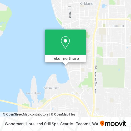 Woodmark Hotel and Still Spa map