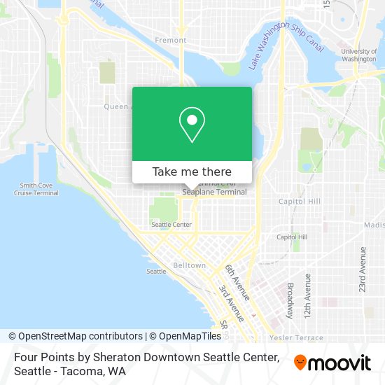 Four Points by Sheraton Downtown Seattle Center map