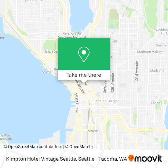 Mapa de Kimpton Hotel Vintage Seattle