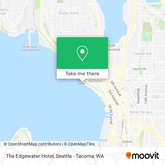 Mapa de The Edgewater Hotel