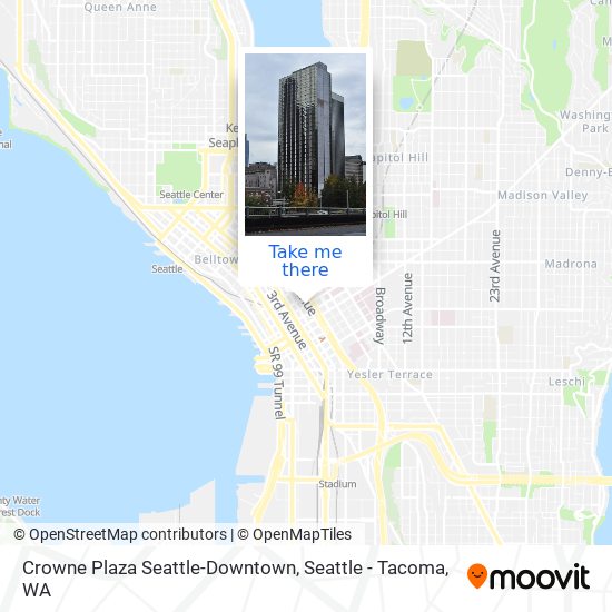 Mapa de Crowne Plaza Seattle-Downtown