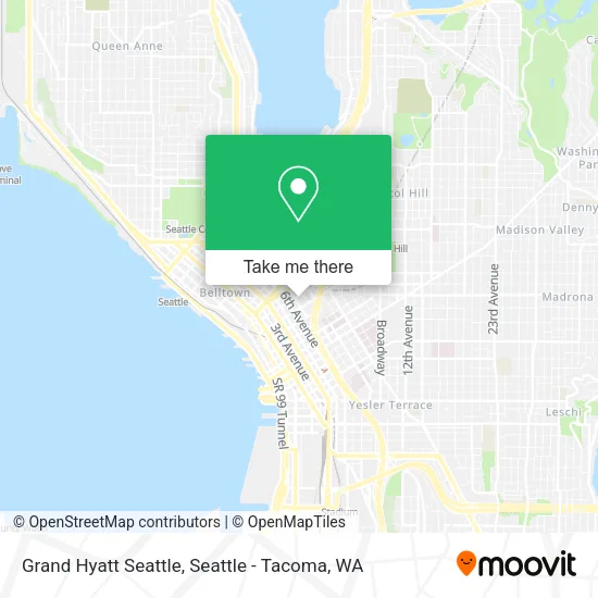 Grand Hyatt Seattle map