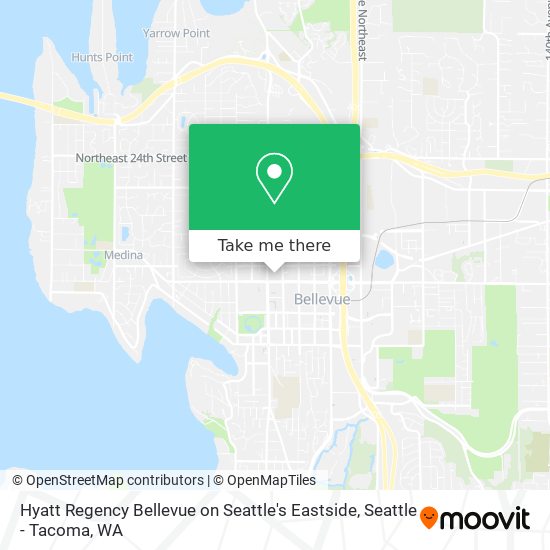 Hyatt Regency Bellevue on Seattle's Eastside map