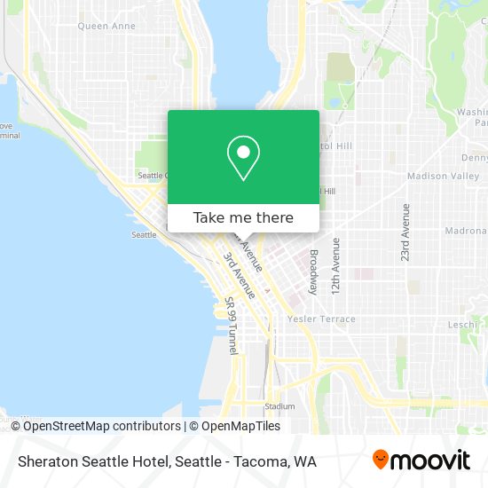 Sheraton Seattle Hotel map