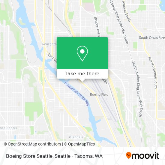 Boeing Store Seattle map