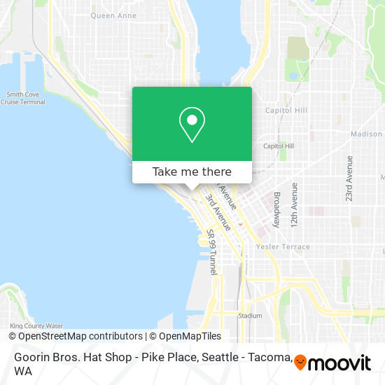 Mapa de Goorin Bros. Hat Shop - Pike Place