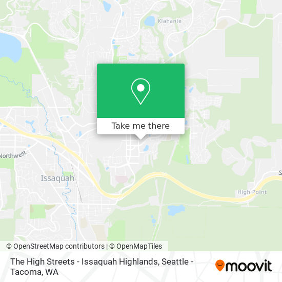 The High Streets - Issaquah Highlands map