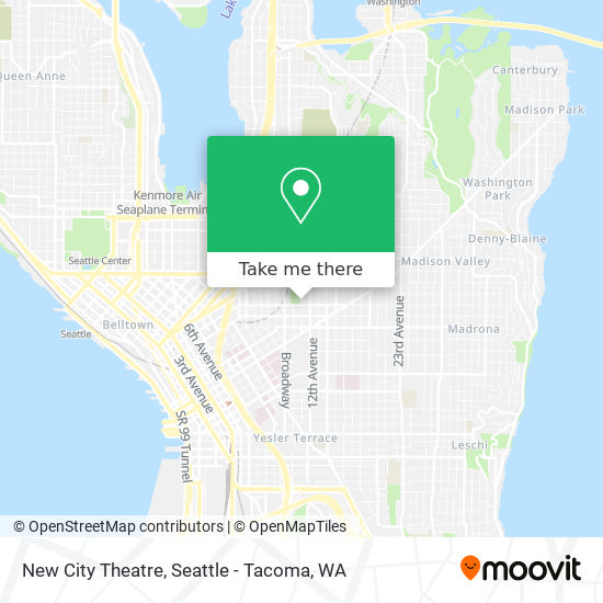 New City Theatre map