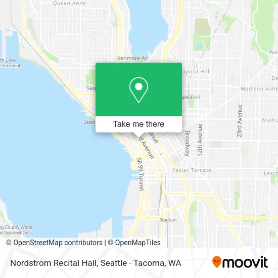 Mapa de Nordstrom Recital Hall