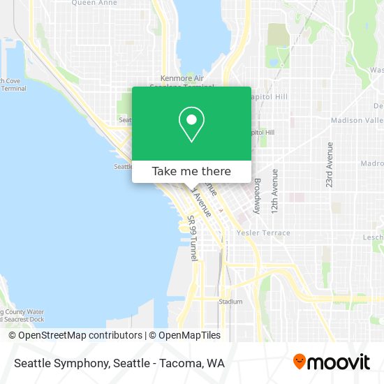 Seattle Symphony map