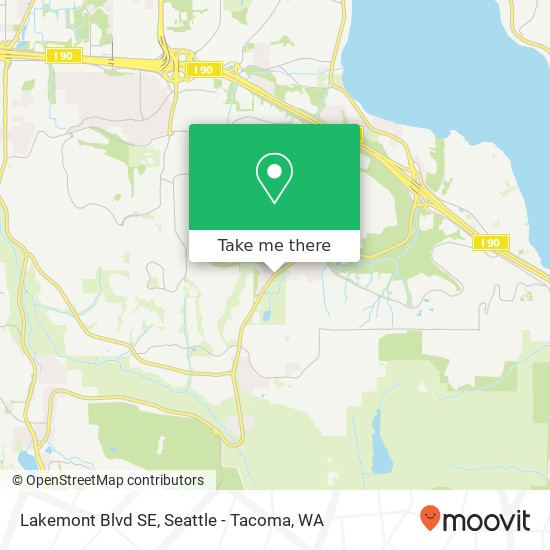 Mapa de Lakemont Blvd SE