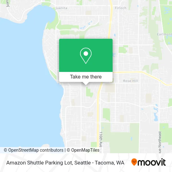 Amazon Shuttle Parking Lot map