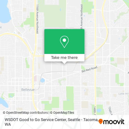 How to get to WSDOT Good to Go Service Center in Bellevue by Bus or