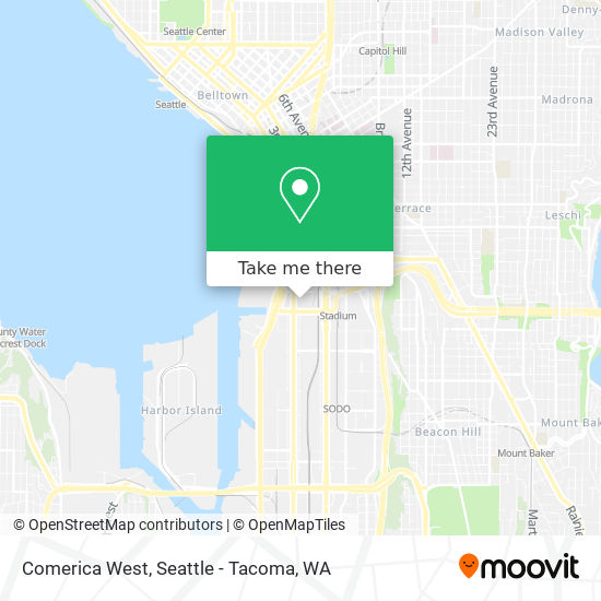 Comerica West map