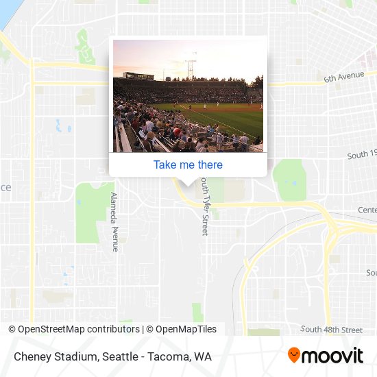 Cheney Stadium map