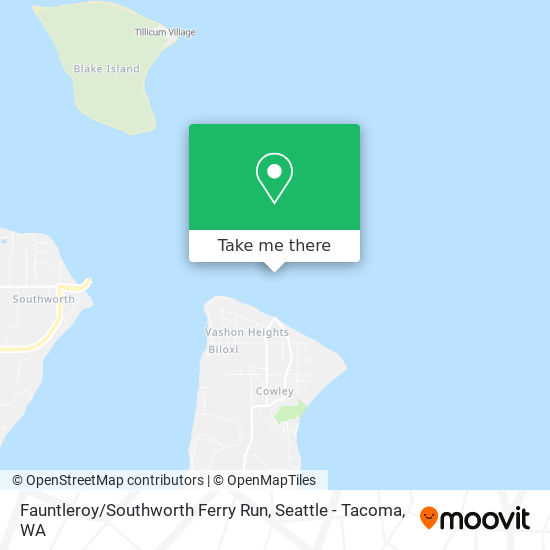 Fauntleroy / Southworth Ferry Run map