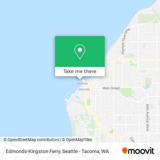 Edmonds-Kingston Ferry map